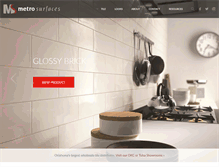Tablet Screenshot of metrosurfaces.com